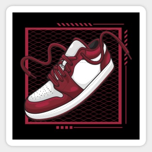 AJ 1 White Bordeaux Sneaker Sticker